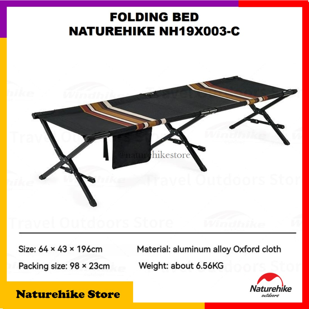 Folding Bed Naturehike NH19X003-C Tempat TIdur Gantung Kasur Velbed Ranjang Lipat Outdoor