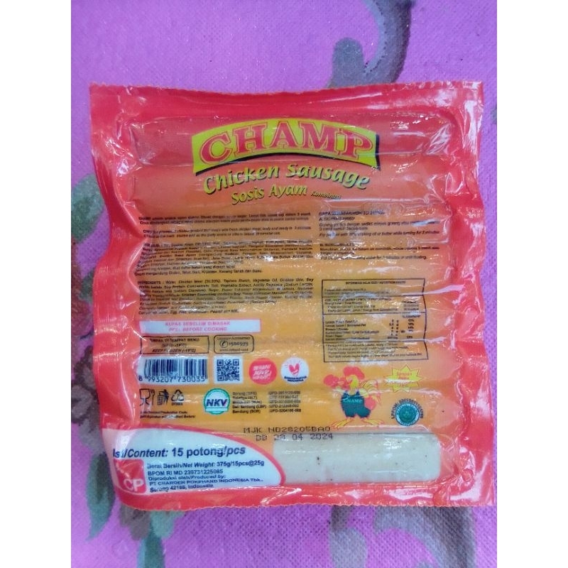 

Champ Chicken Sausage / Sosis Ayam Champ 375gr