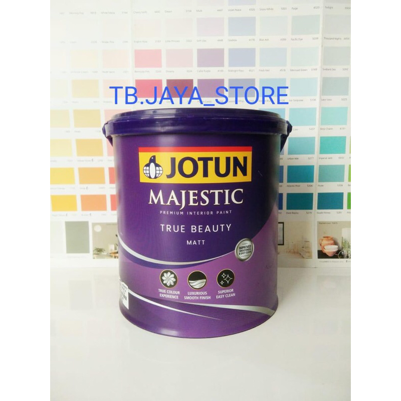 JOTUN MAJESTIC TRUE BEAUTY MATT 2.5L CAT TEMBOK MORNING FOG 9918