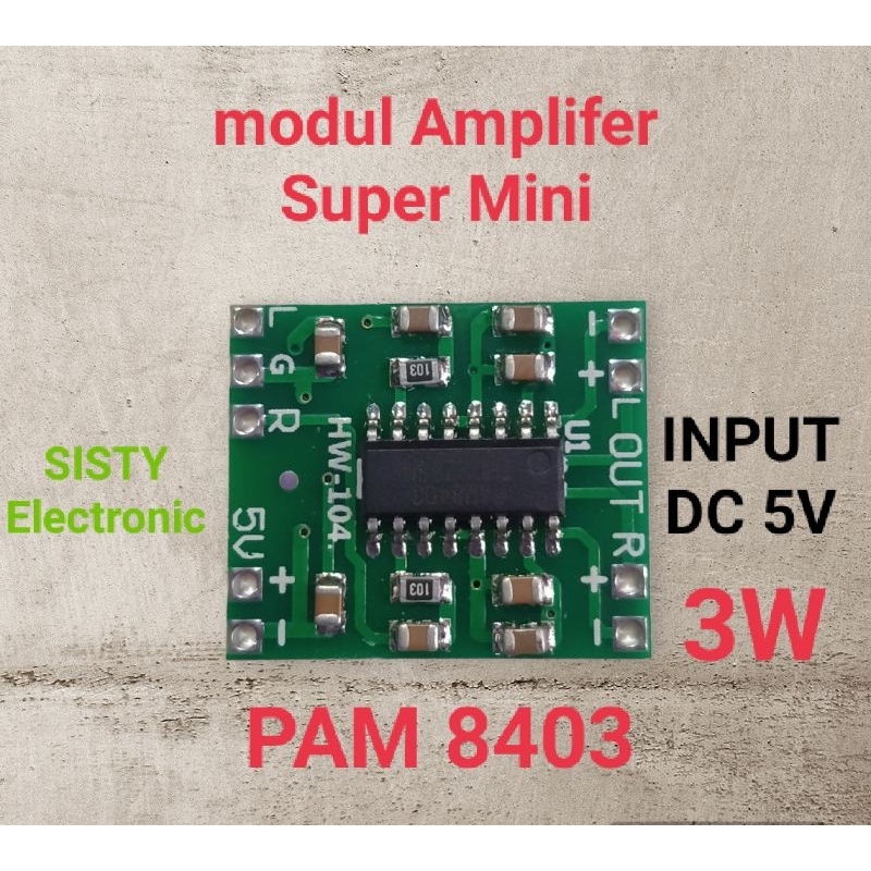 Kit Modul Ampli mini Pam 8403 5V 3W