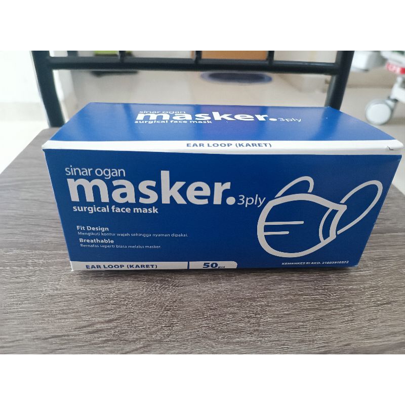 Masker 3ply Surgical Face Mask Ogan