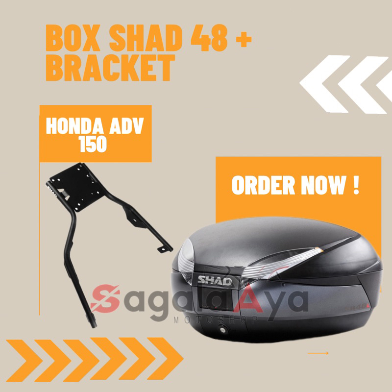 Promo Paket Box SHAD 48 SH 48dan Bracket SHAD HONDA ADV 150