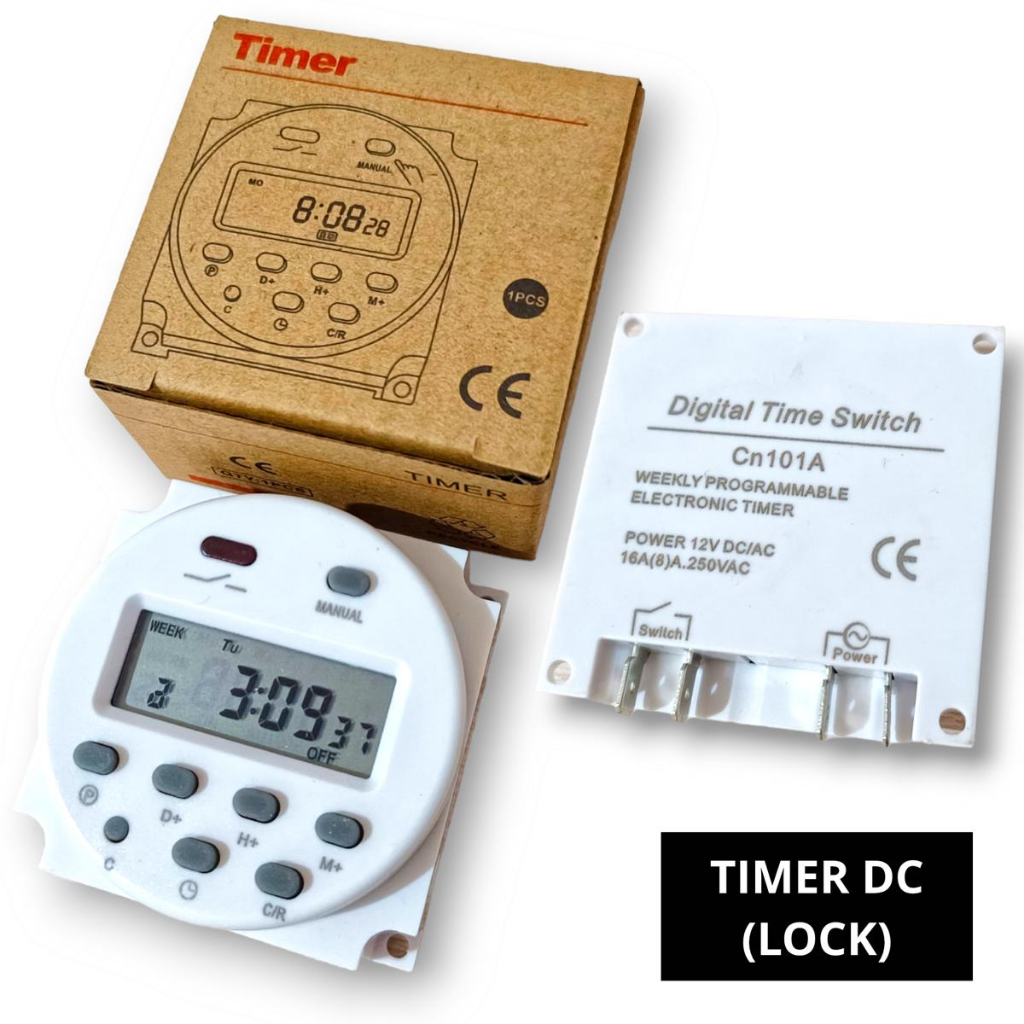 Timer Digital DC 12V Bisa Lock