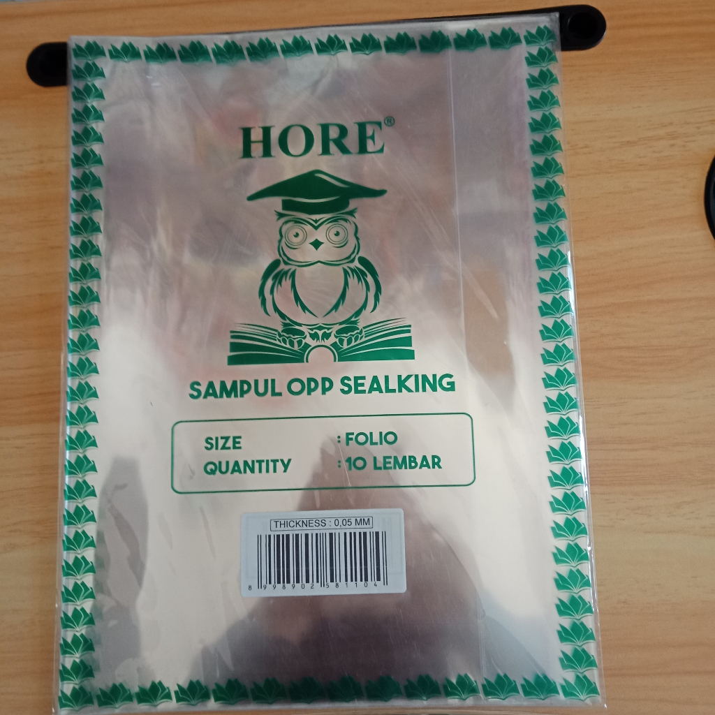 

Sampul Buku Plastik Hore Ukuran Folio Satu Pack