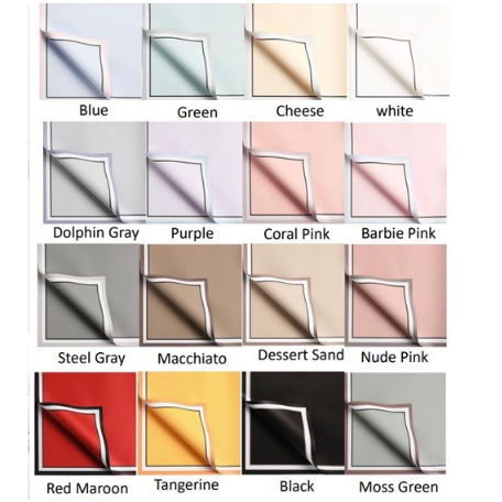 

5 LBR Kertas Bunga Frame Color Opp Kertas Bunga