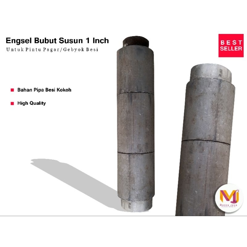 Engsel Bubut Susun 1 Inch | Aksesoris Pagar Pintu Besi Minimalis