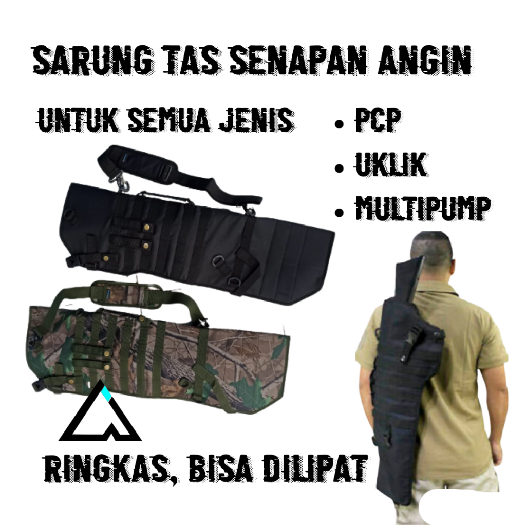 Sarung tas pcp uklik gejluks multipump sharp tiger benjamin ringkas bisa dilipat