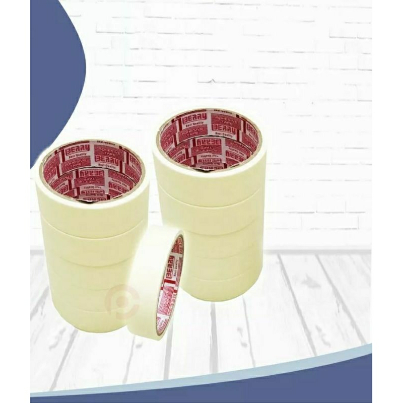

Masking tape lakban isolasi kertas panjang 3 m