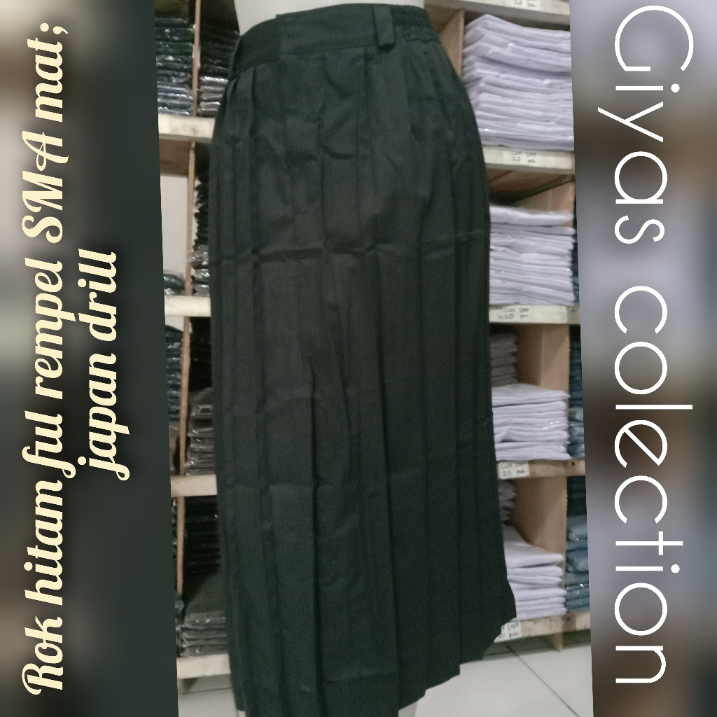ROK SEKOLAH SMA ROK HITAM REMPEL FULL SERAGAM SEKOLAH SMA ROK SERAGAM SMA HITAM REMPEL FULL