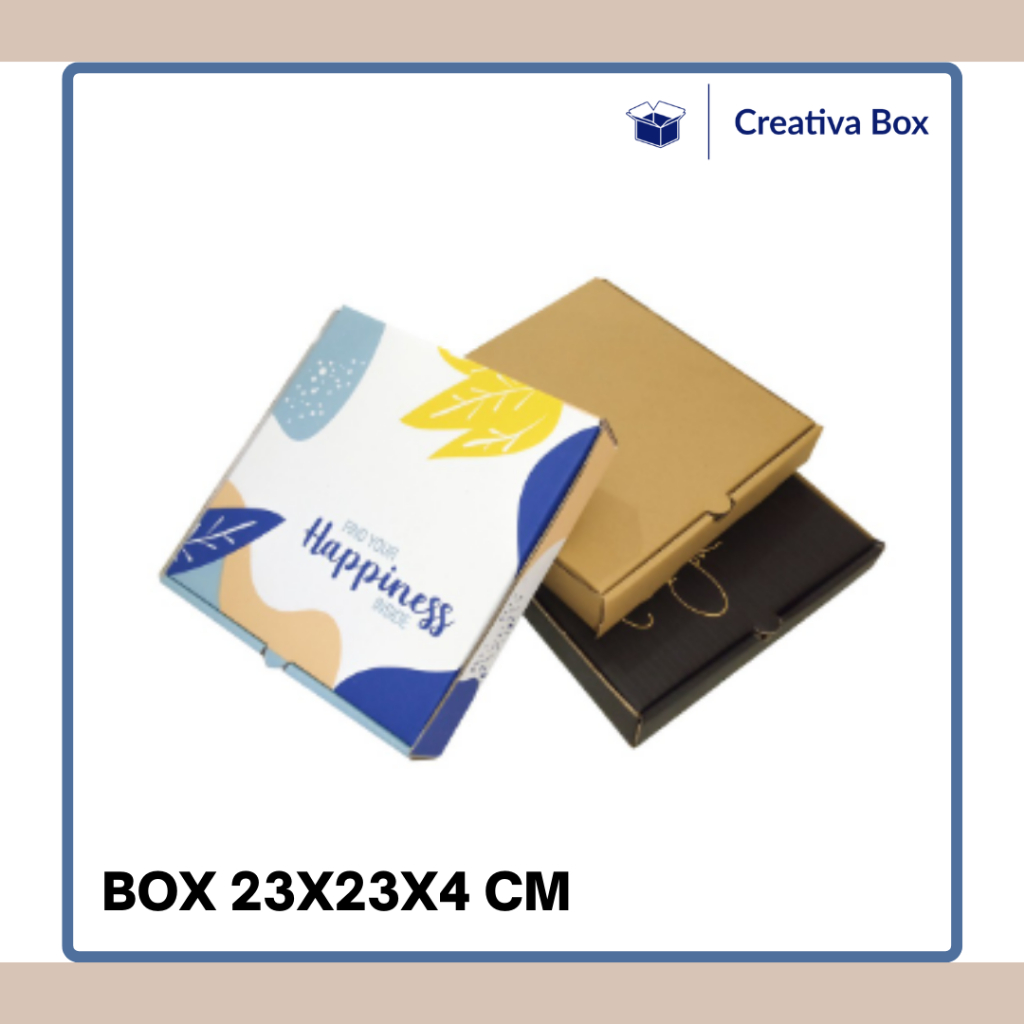 

Box 23x23x5cm LD Kardus /Karton/Polos/Pizza/Hampers/Baju/brownis