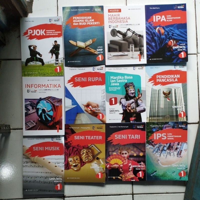 Buku Paket kelas 7,Erlangga, kurikulum merdeka