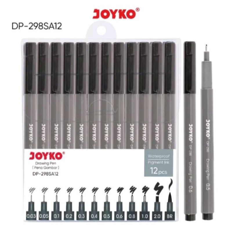 

Drawing pen Joyko 12pcs. pena gambar gel