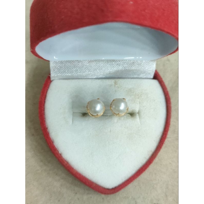 giwang mutiara 1 gram emas muda