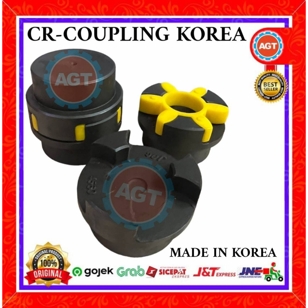 JAW COUPLING KOREA CR 7080 MAX.BORE 100MM - SOLID BORE CAST IRON