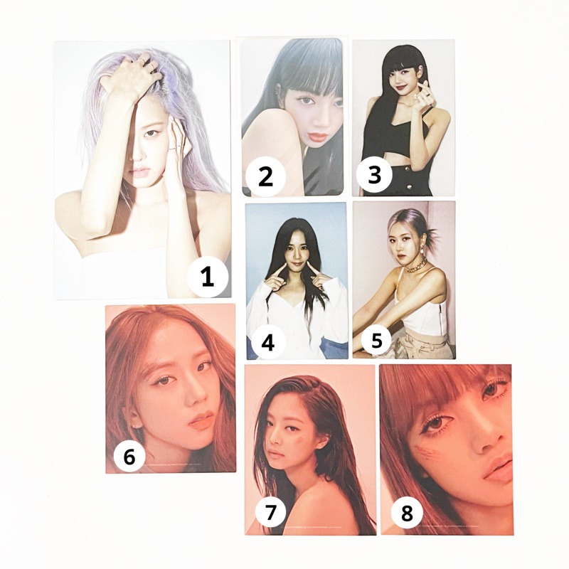 BLACKPINK JISOO JENNIE ROSE LISA KTOWN4U THE ALBUM KILL THIS LOVE PHOTOCARD