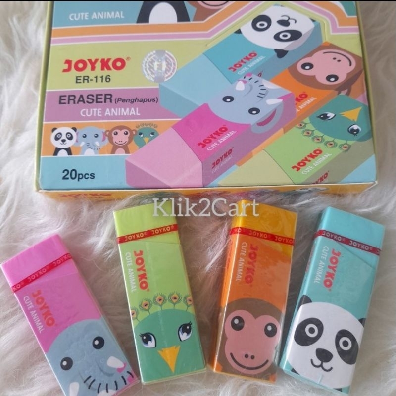 

Penghapus animal series besar Joyko 6cm ecer / joyko eraser ER-116 / setip / penghapus joyko