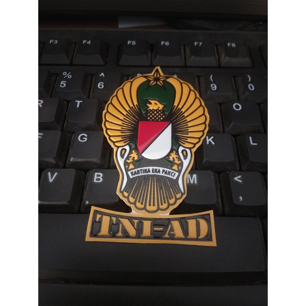 Sticker Emboss TNI AD Burung