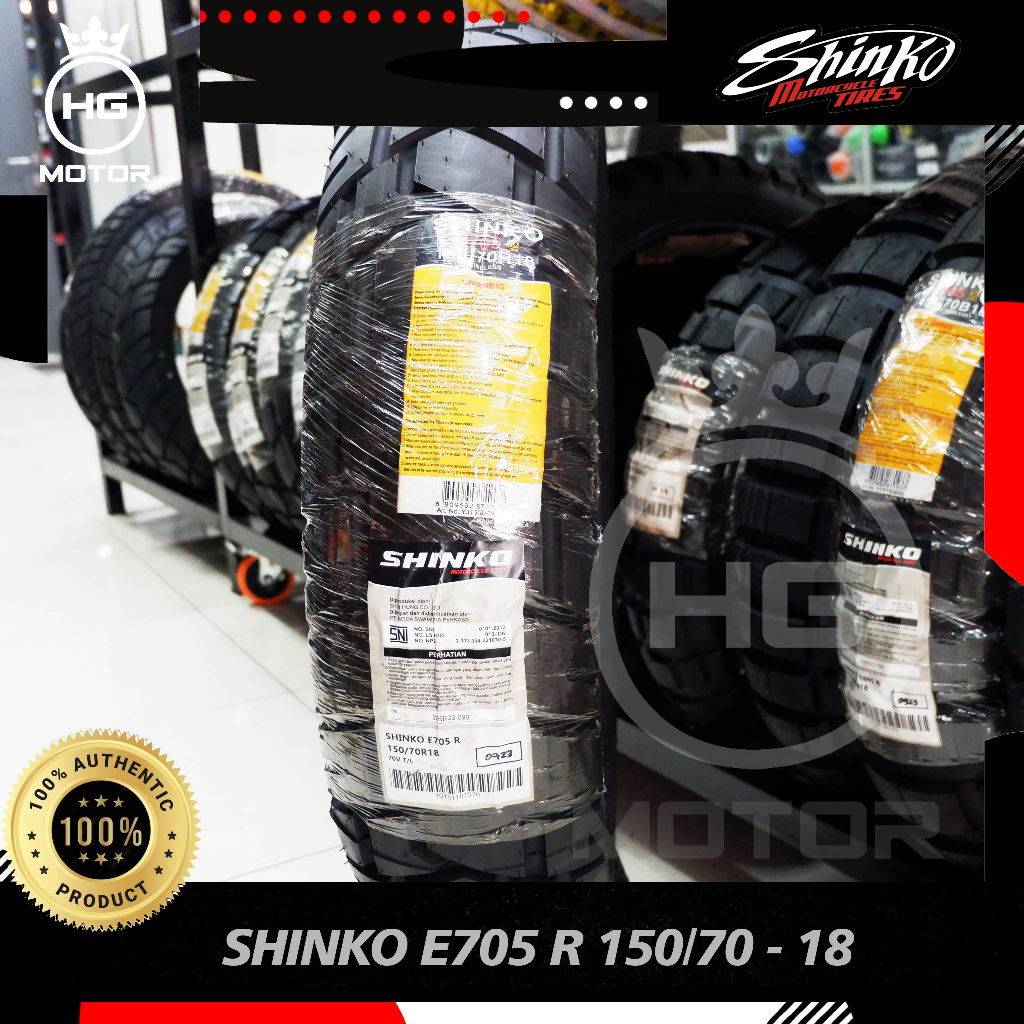 BAN SHINKO BIGBLOCK E805 150/70-18 RING 18 BAN DUAL PURPOSE TUBELESS