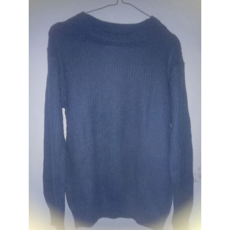 Baju/Sweater Rajut rib tebal/ Kaos wanita lengan panjang