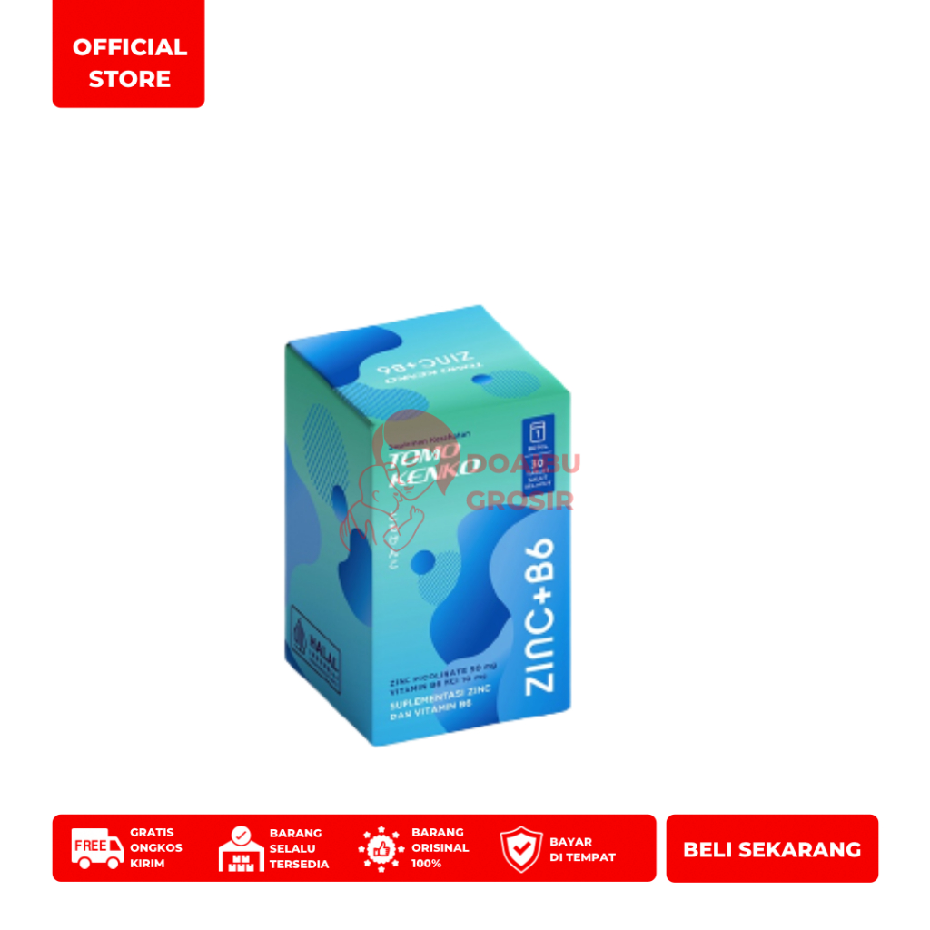 Tomo Kenko Zinc 50 mg + Vitamin B6 High Quality