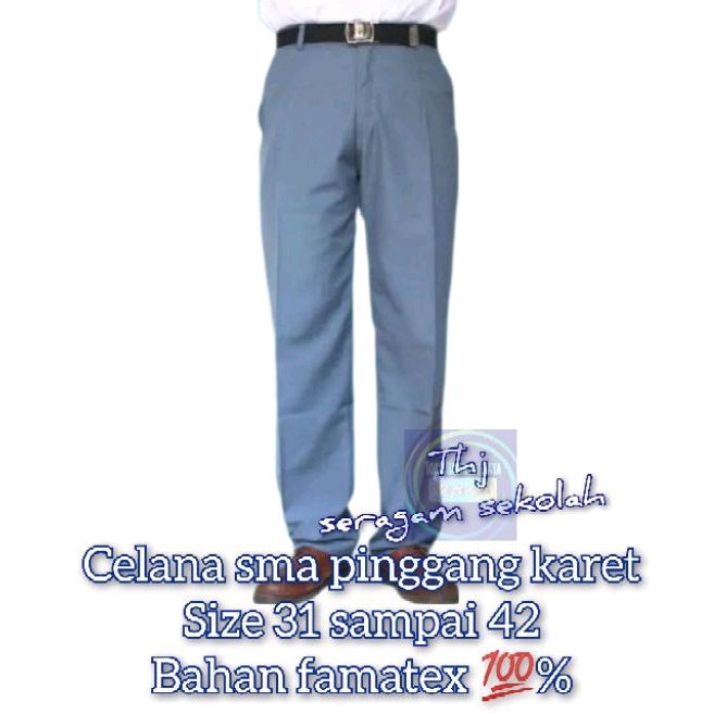 Celana SMA/SMK/Celana Abu/celana panjang SMA/celana karet/Celana seragam SMA/celana sekolah SMA/SMK/