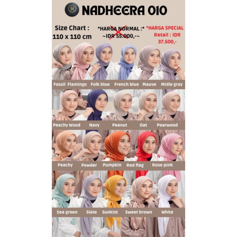HIJAB SQUARE NADHEERA 010