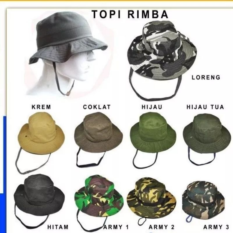TOPI RIMBA/TOPI GUNUNG PRIA WANITA DEWASA