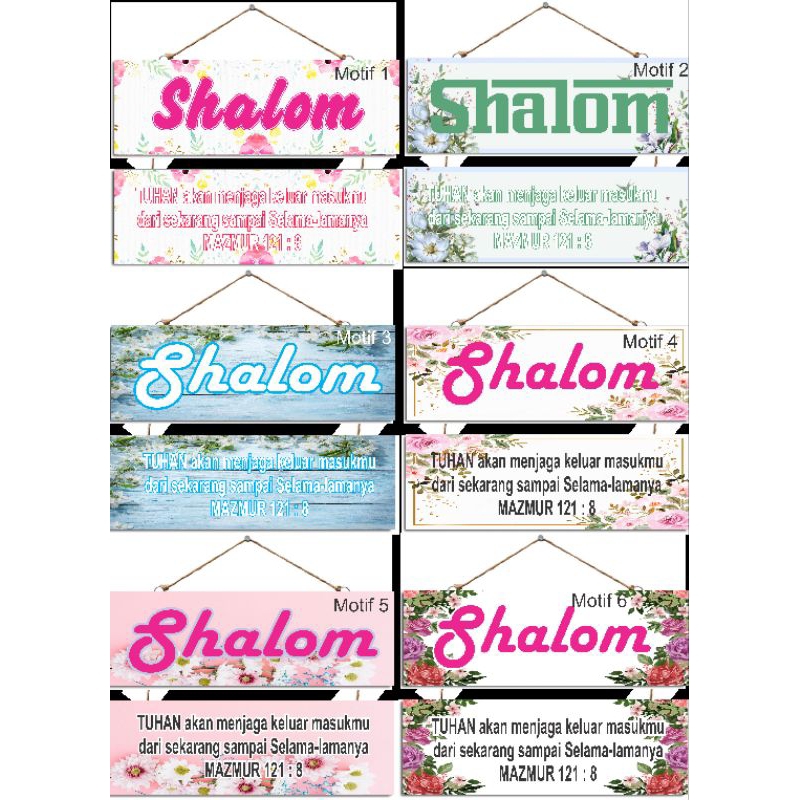 HIASAN DINDING SHALOM /PINTU/KAMAR MEDAN