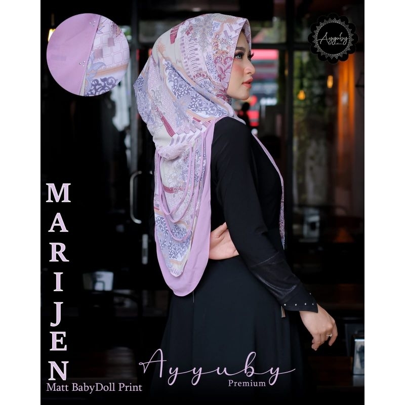 HIJAB INSTAN HOODIE MARIJEN MOTIF BY AYYUBY