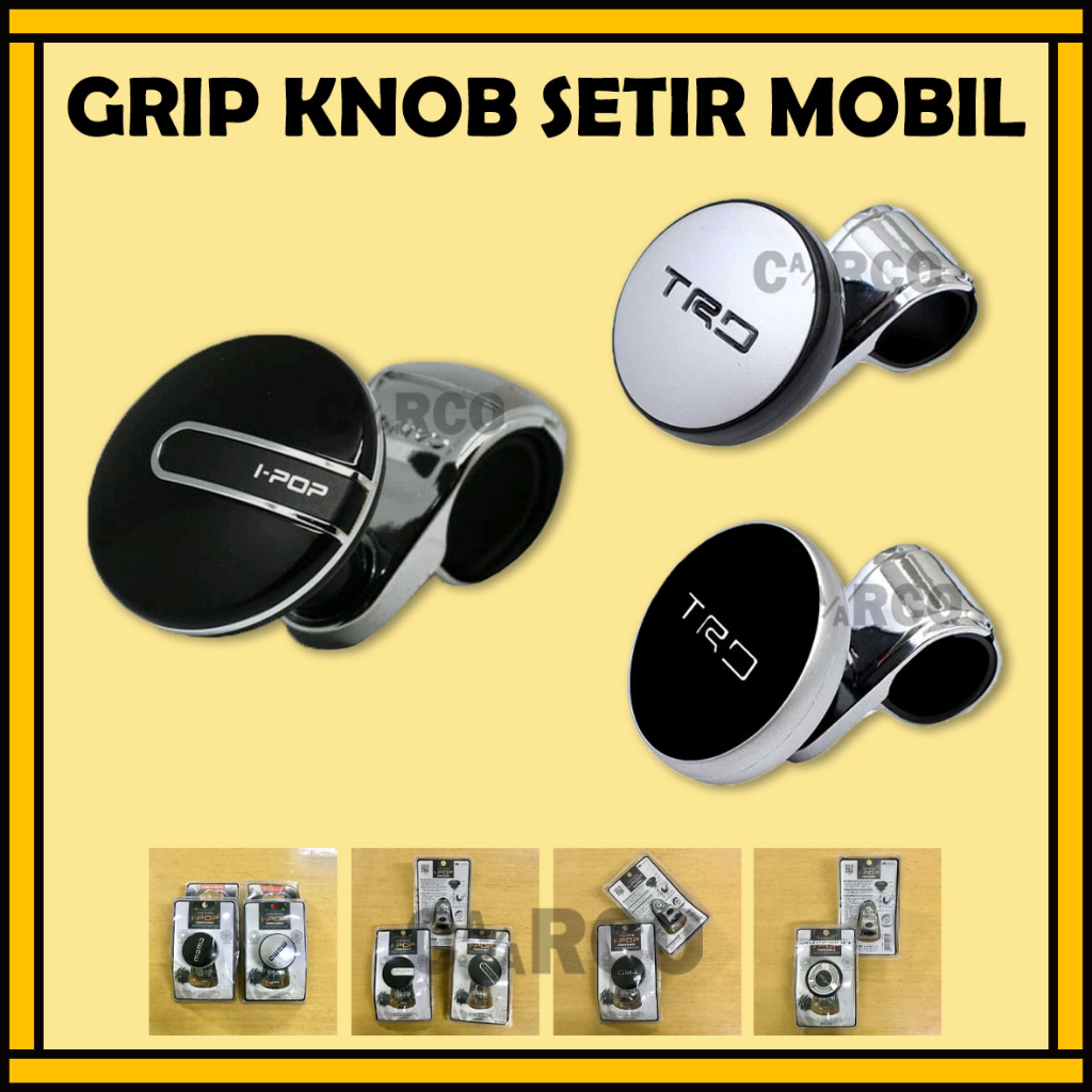 Grip Knop Setir Mobil / Power Handle Grip Knob IPOP MOMO TRD