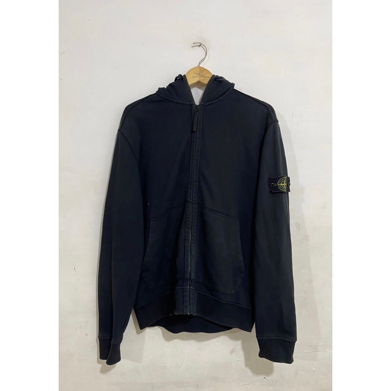 Hoodie zip stone island