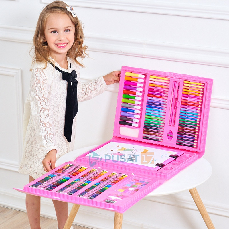 

[ACC] Set Crayon 208 pcs / 86 pcs Krayon Mewarna Alat Menggambar dan Mewarnai Anak