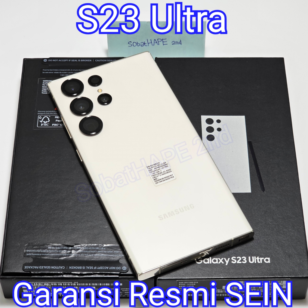 HP Samsung S23 Ultra 256GB 512GB Resmi SEIN 2nd Dual Sim Fullset Bekas Mulus