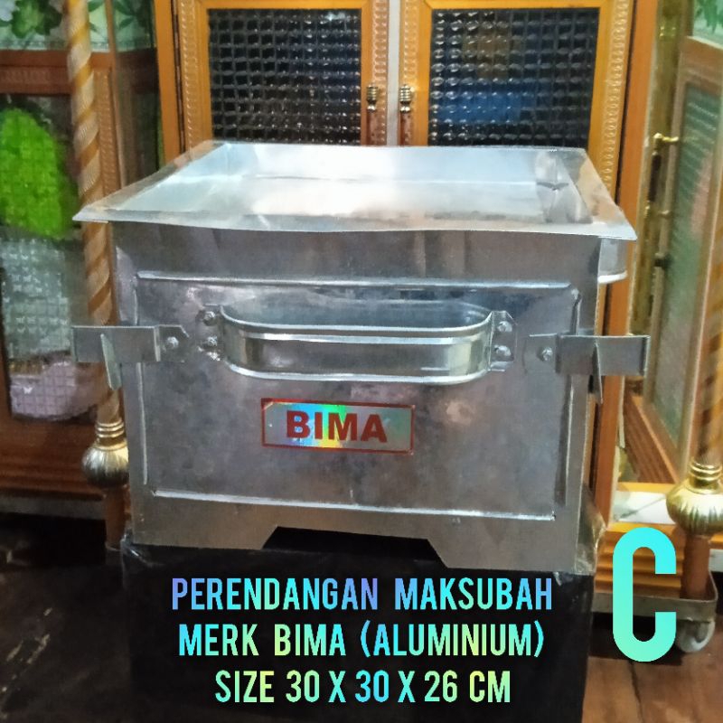 [BIMA  CENTER] OVEN ATAU PERENDANGAN KUE BASAH (MAKSUBAH) ARANG DI ATAS BAHAN ALUMINIUM
