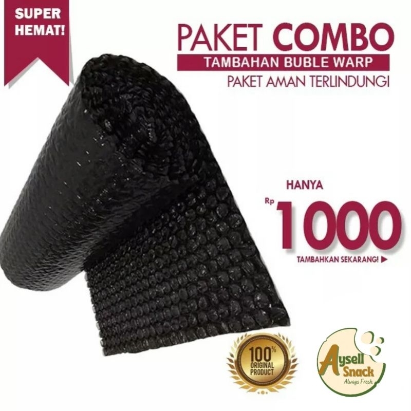 

TAMBAHAN BUBBLE WRAP PAKET LEBIH AMAN