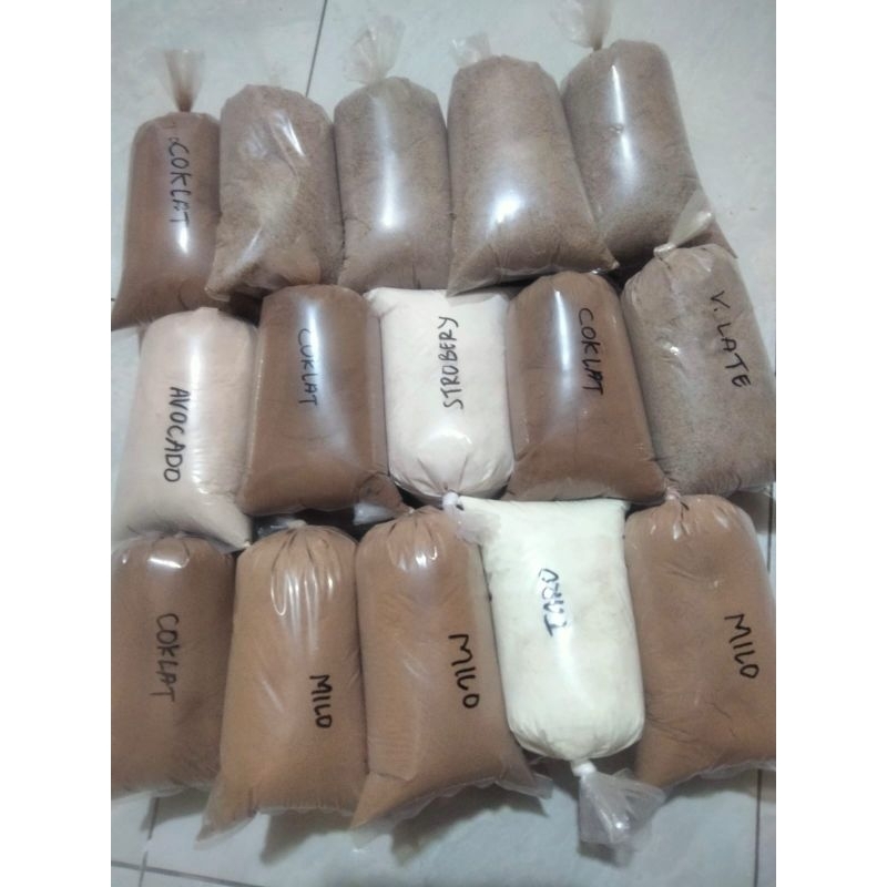 

bubuk minuman capcin/cappucino cincau