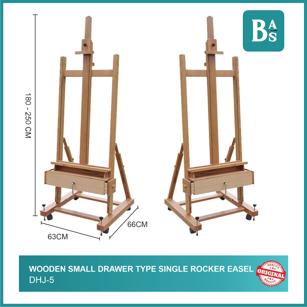 

Wooden Small Drawer Type Single Rocker Easel DHJ-5