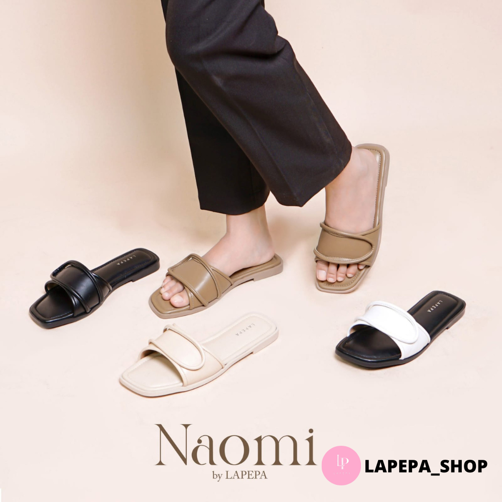 LAPEPA SHOP - PROMO Lapepa NAOMI Sandal Flat Wanita Casual