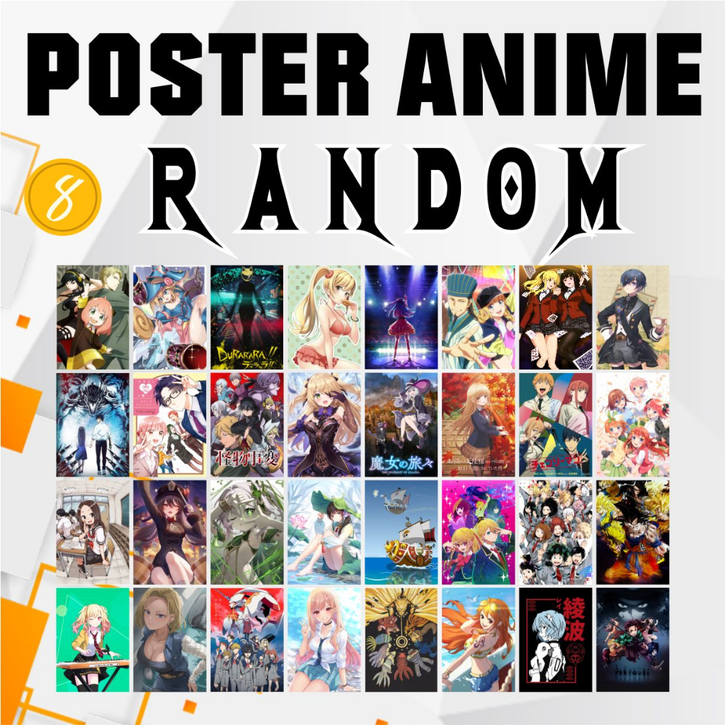 

[BACA DESKRIPSI] Poster Anime Random (Ukuran Postcard / Post Card / Kartu Pos)