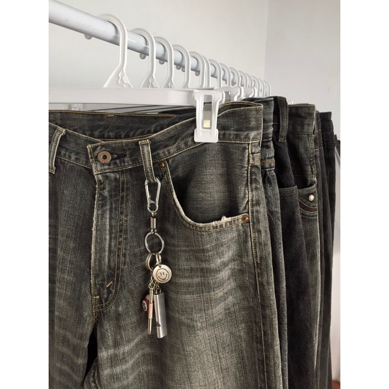 black grey washed jeans