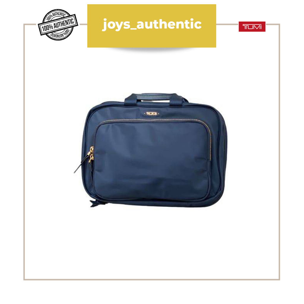 Tas pergi Tumi Tresa Travel Kit Biru Navy travel kit authentic original