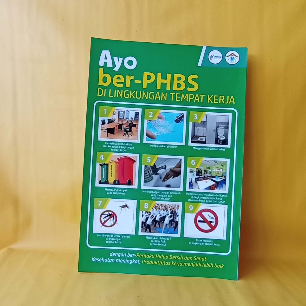 Poster PHBS | Poster Ayo Ber PHBS | Poster PHBS di Lingkungan Tempat Kerja | Perilaku hidup bersih