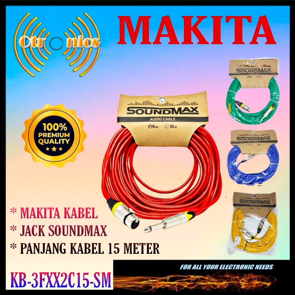 Kabel Mic L2T2S MAKITA JACK SOUNDMAX