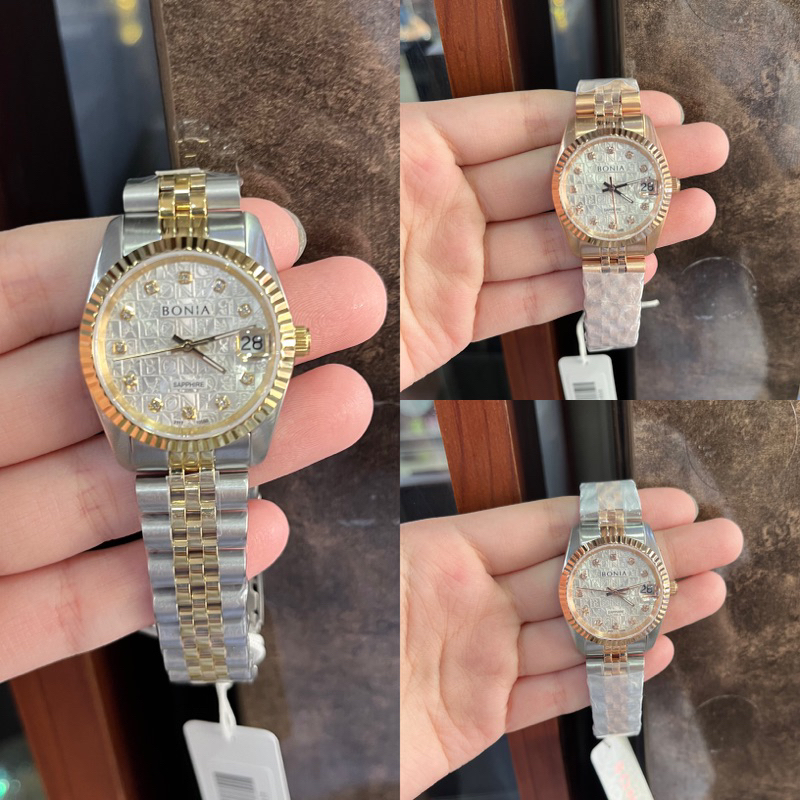 JAM TANGAN WANITA BONIA MONOGRAM BNB10550 B10550 B 10550