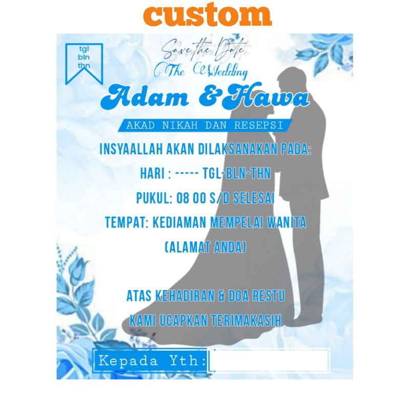 100 pcs 6×7 cm cetak undangan kopi pernikahan unik menarik murah bisa pakai Poto sendiri cetak undan