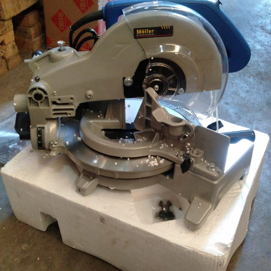 MOLLAR- Mesin potong alumunium,kayu,tulang,buntut 10" miter saw