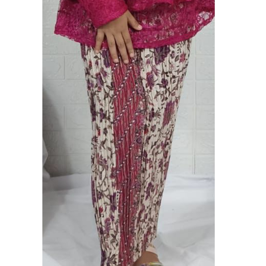 D66 Rok plisket batikanak bawahan kebaya anak perempuan