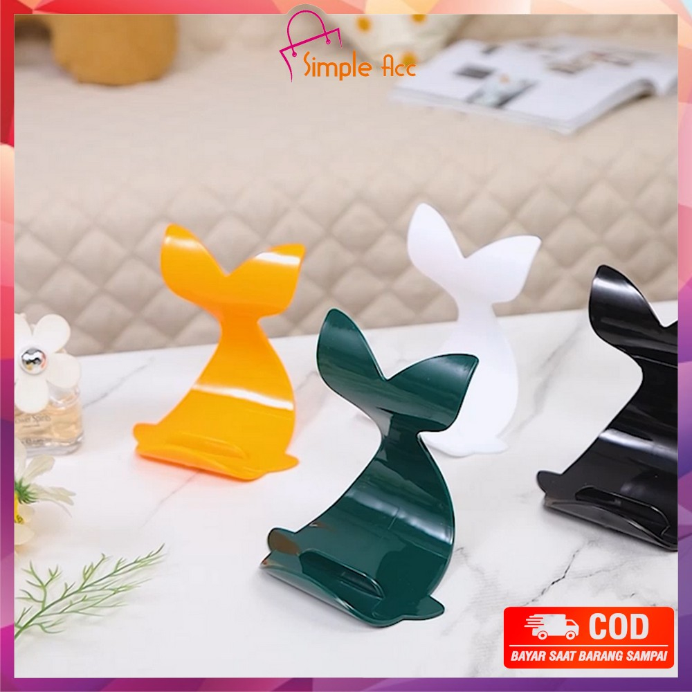 DO-C869 Stand Holder HP Bentuk Ikan Paus Tatakan Hp Di Meja / Penyangga HP Karakter / Dudukan HP / Sandaran HP / Stand HP / Kekinian Phone Holder Plastik