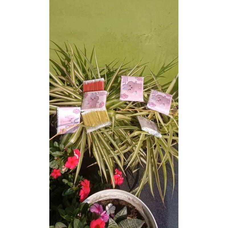 Cotton Buds 100 pcs/ Super/cooky/korek telinga/katenbat/kapas/stik