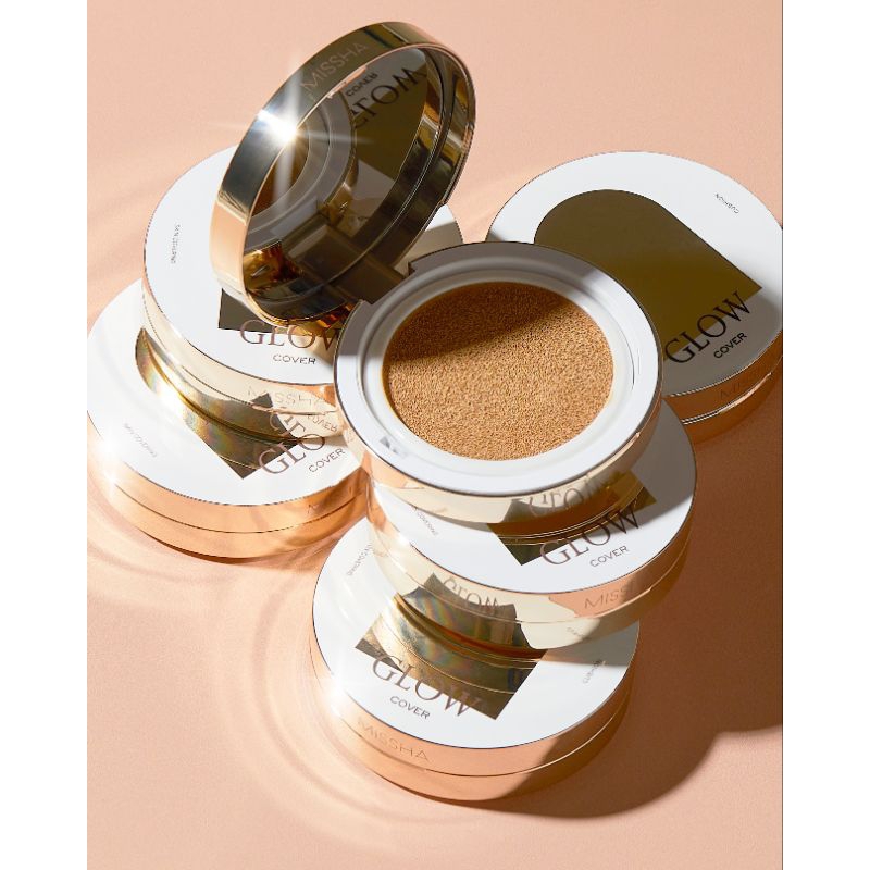 READY  MISSHA GLOW CUSHION SKIN COVERING SPF40+ PA+++ 14g ORIGINAL DARI KOREA/misshacushion/misshask